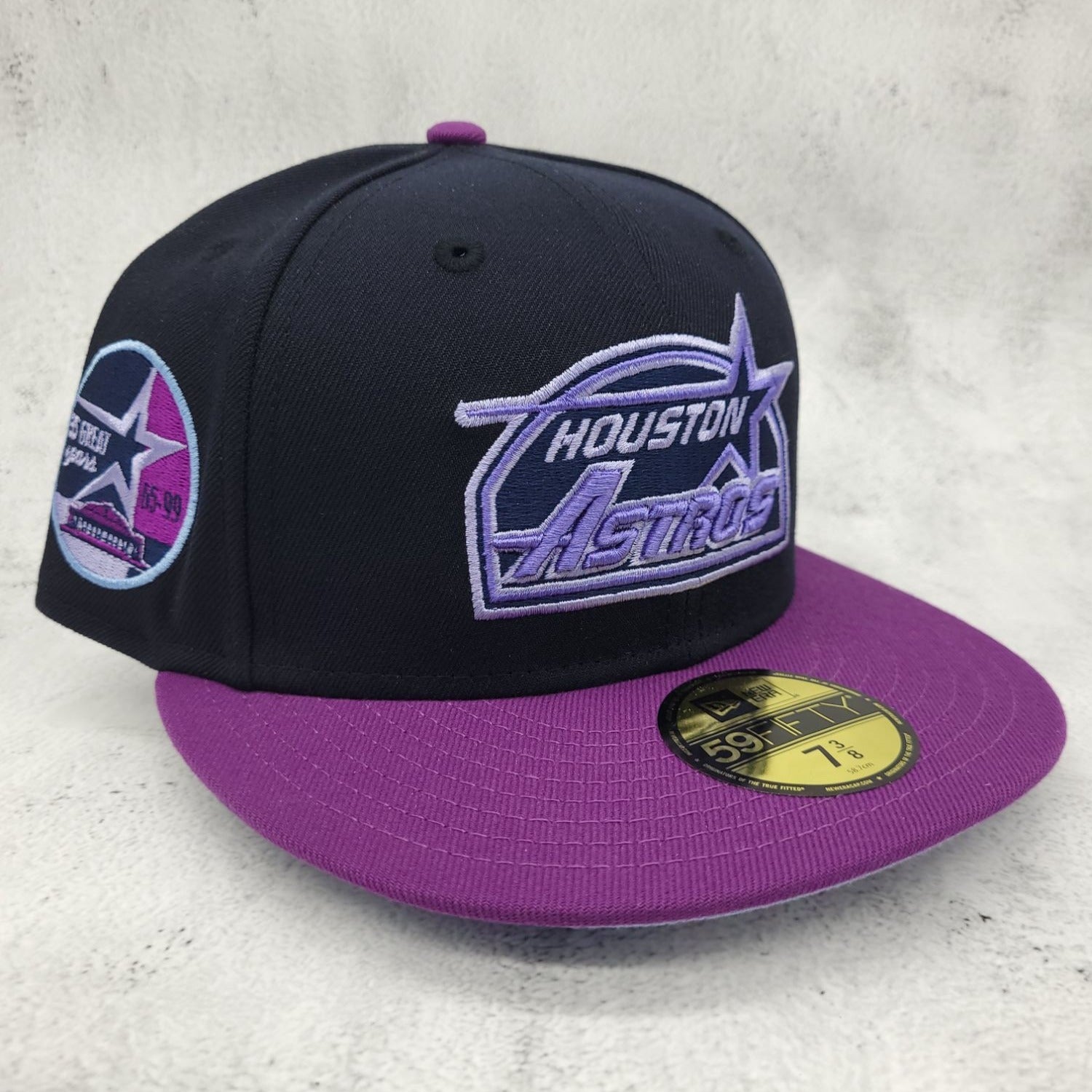 Houston Astros New Era Logo 59FIFTY Fitted Hat - Grape