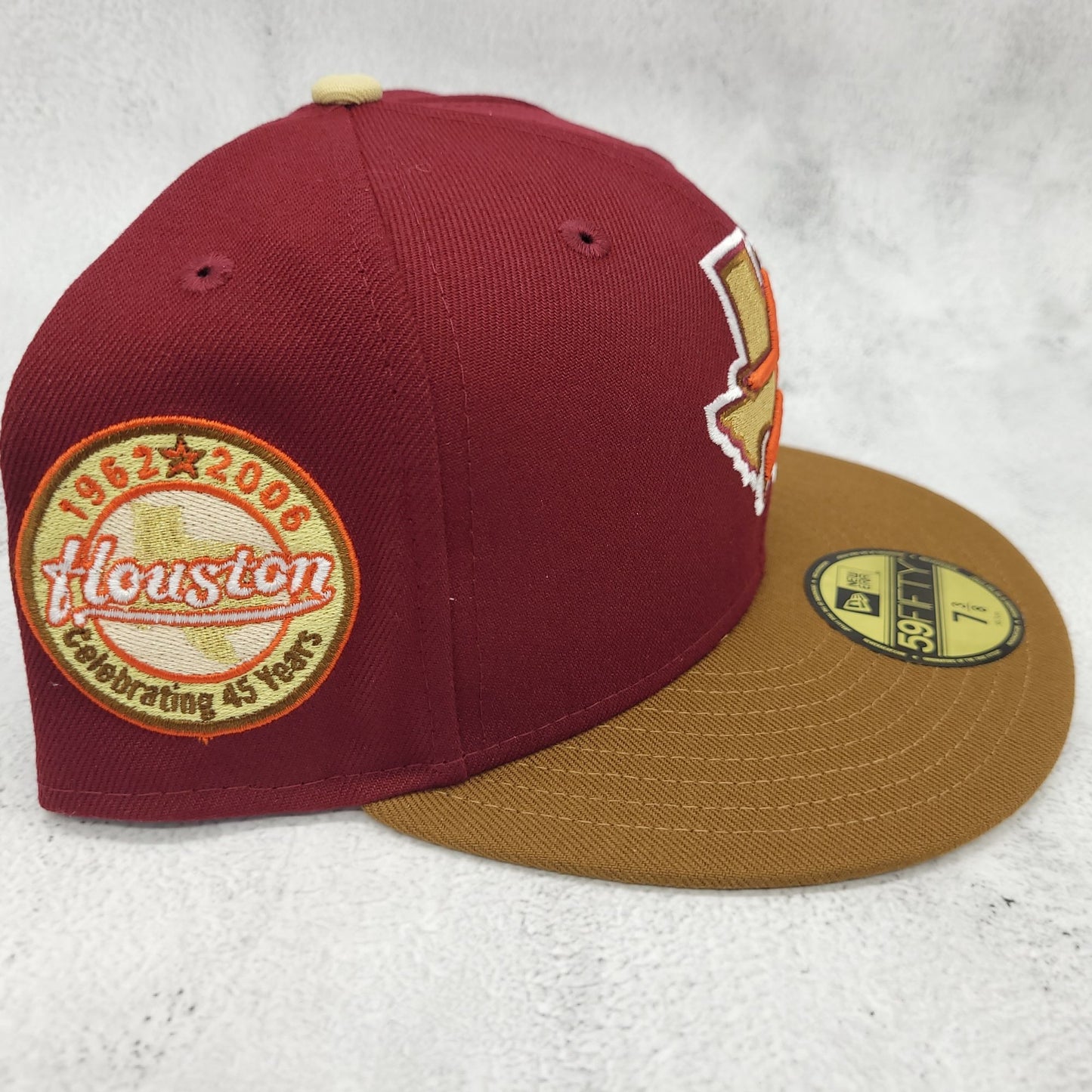 Exclusive Fitteds Houston Astros 'Burgundy Peanut Vegas Gold'