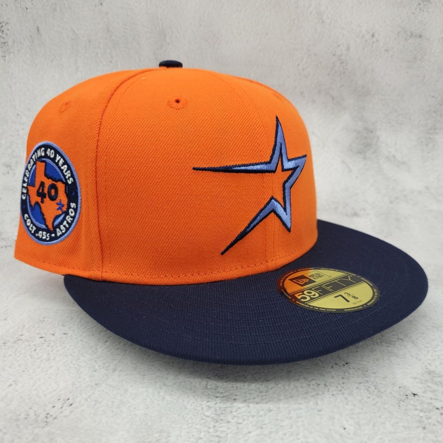 Hat Club Exclusive New Era Orange Crush 7 3/8 Astros (In Hand
