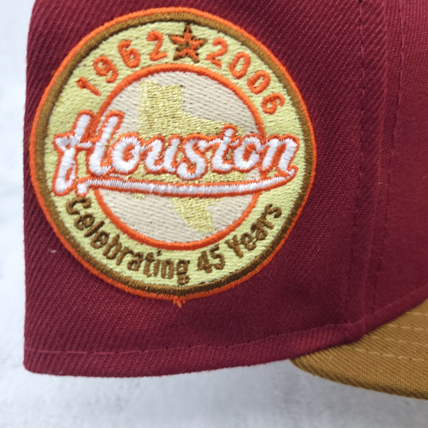 Exclusive Fitteds Houston Astros 'Burgundy Peanut Vegas Gold'