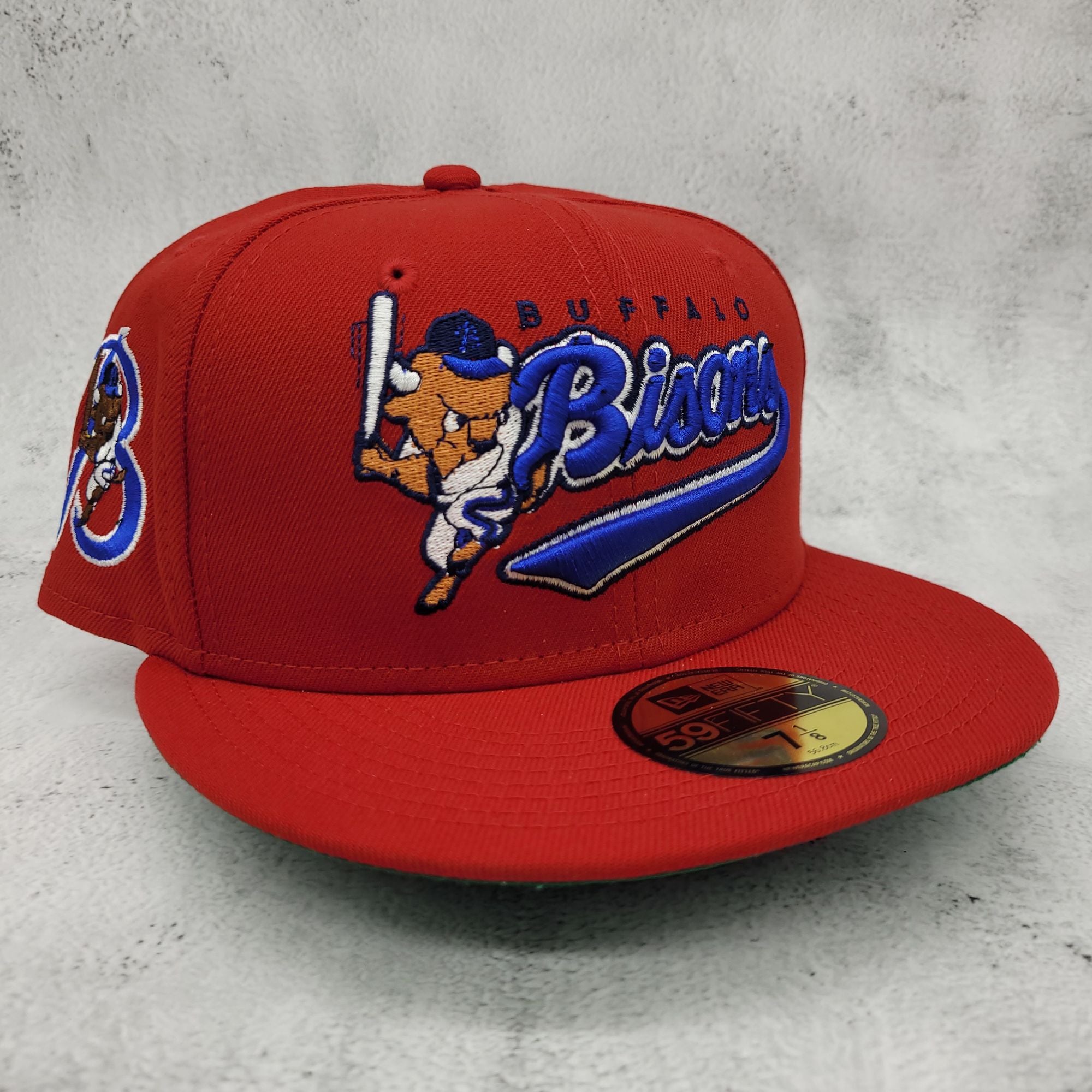 59FIFTY Milb Buffalo Bisons VFTV Red - Green UV 7 5/8